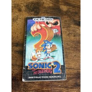 Sonic the Hedgehog 2 (SEGA Genesis, 1992) Manual Only